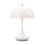 Lampada a led touch “Como” bianca con 3 colorazioni luce