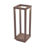 Lampada a led touch “Bari” marrone con 3 colorazioni luce