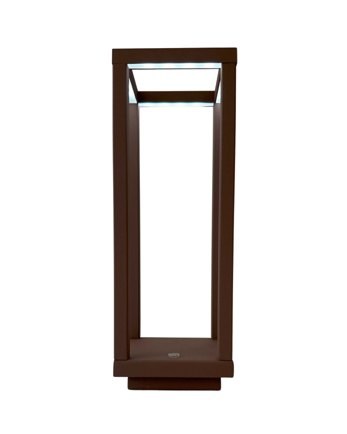 Lampada a led touch “Bari” marrone con 3 colorazioni luce - immagine 4