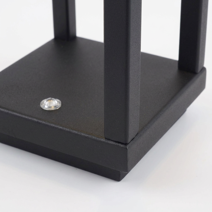 Lampada a led touch “Bari” nera con 3 colorazioni luce - immagine 9