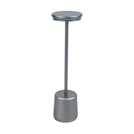 Lampada a led touch “Milan” grigia con 3 colorazioni luce