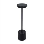 Lampada a led touch “Milan” nera con 3 colorazioni luce