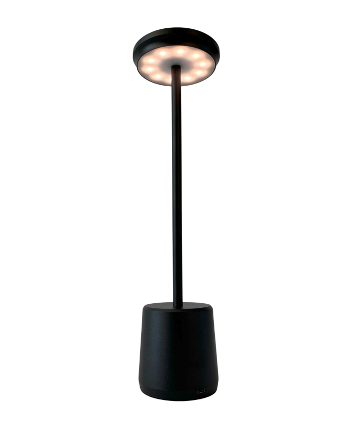Lampada a led touch “Milan” nera con 3 colorazioni luce - immagine 4