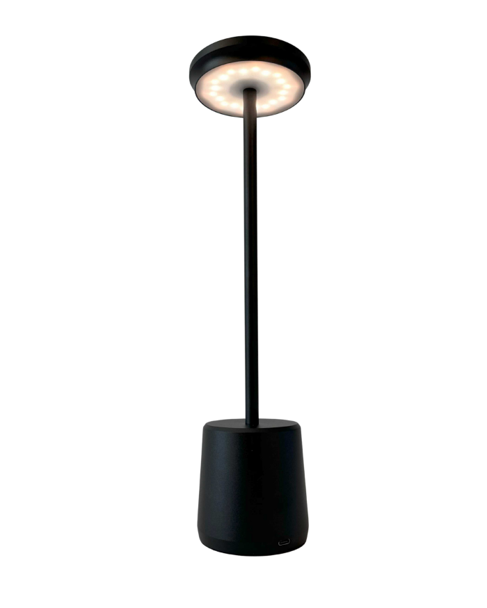 Lampada a led touch “Milan” nera con 3 colorazioni luce - immagine 5