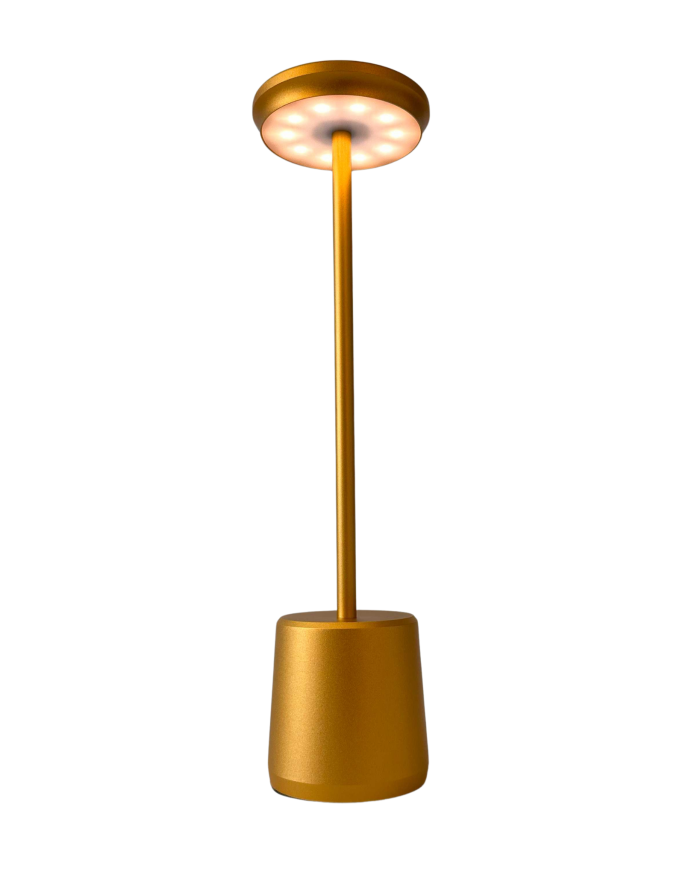 Lampada a led touch “Milan” oro con 3 colorazioni luce - immagine 4