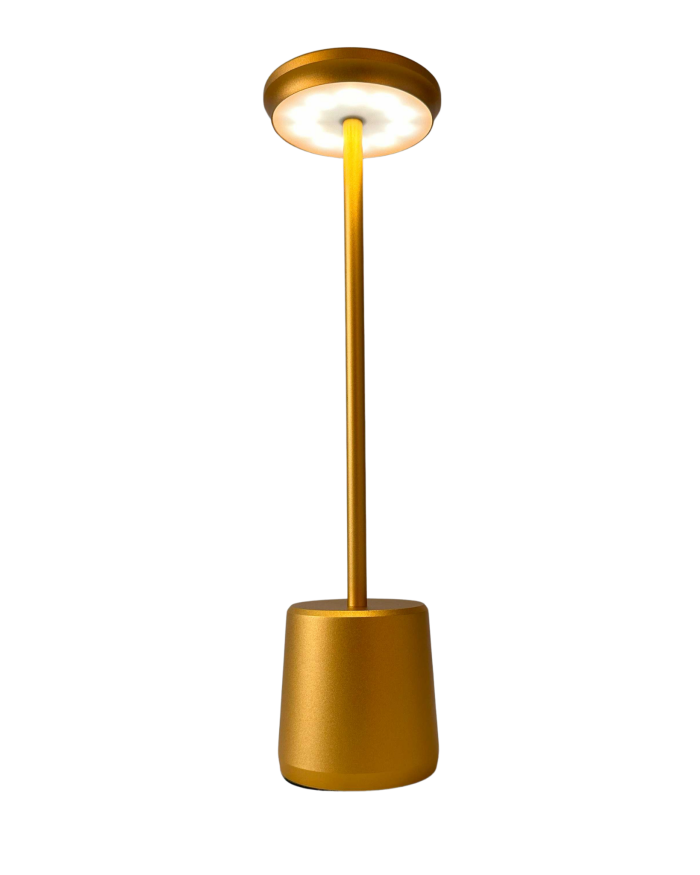 Lampada a led touch “Milan” oro con 3 colorazioni luce - immagine 5