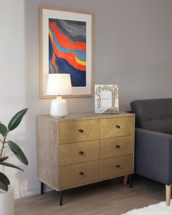 Comò in legno di pino ed mdf "Merida" - immagine 2