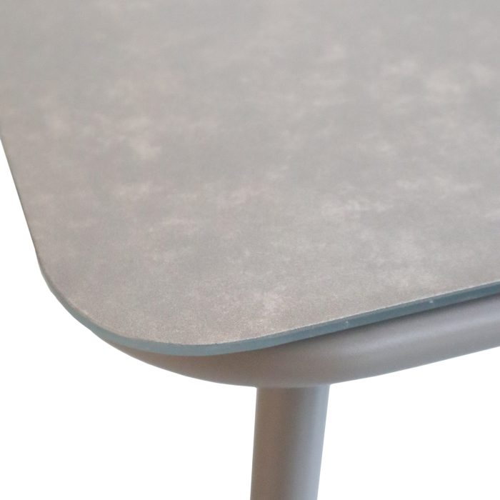 Tavolino in alluminio e ceramica "Pula" - immagine 3