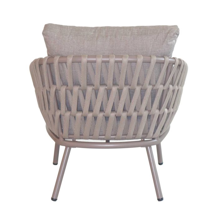 Poltrona in allumino e corda "Pula" - immagine 4