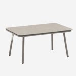 tavolino alluminio e ceramica