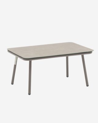 tavolino alluminio e ceramica