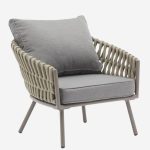 poltrona in allumino e corda