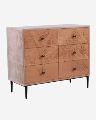 Comò in legno di pino ed mdf "Merida"