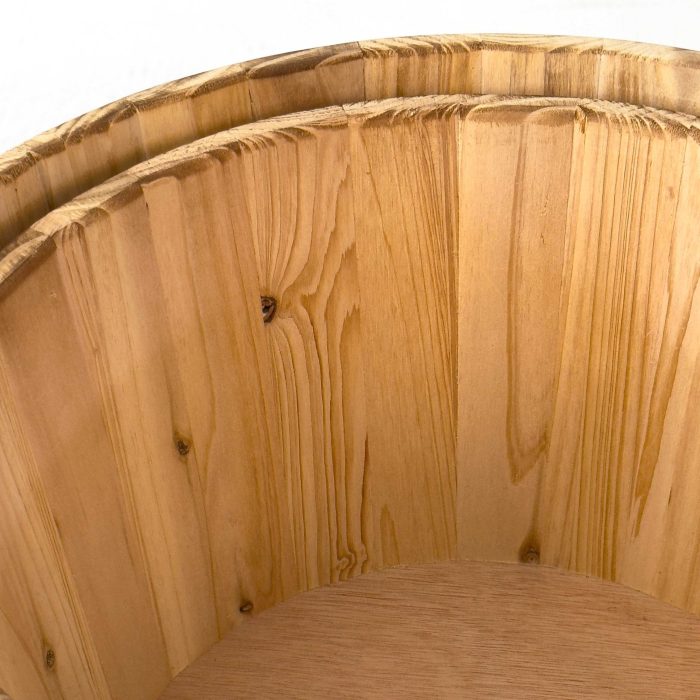 Set di 2 mastelli in legno brunito - immagine 4