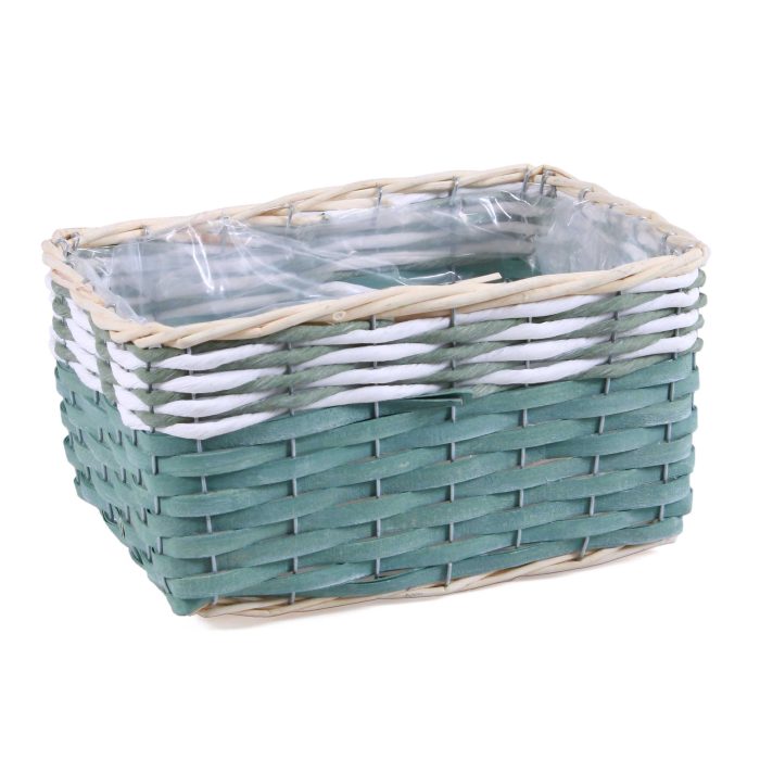 Set di 3 portavaso rettangolare in vimini e fibre naturali - immagine 2