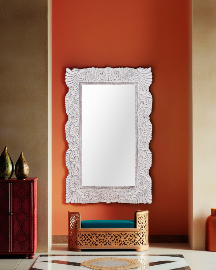 Specchio in mango sbiancato - immagine 2