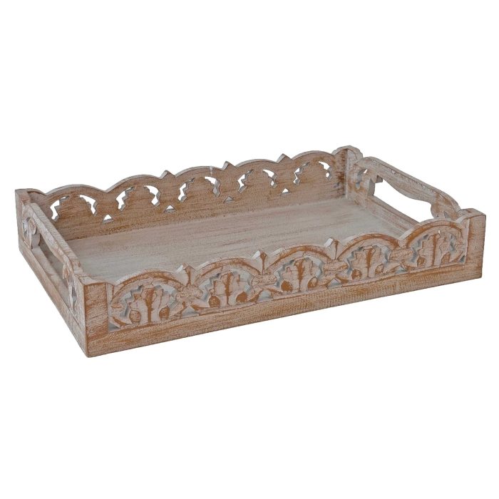 Set di 3 vassoi in legno di mango - immagine 3