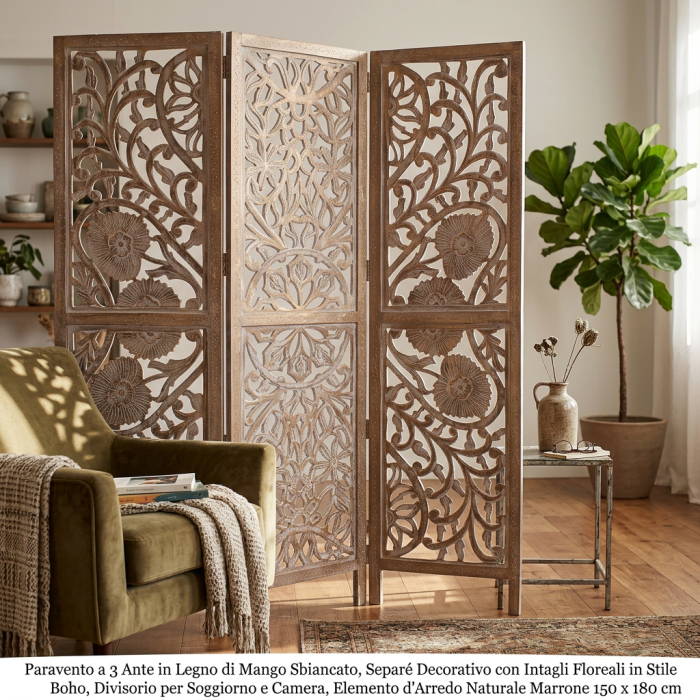 Paravento in mango - immagine 3