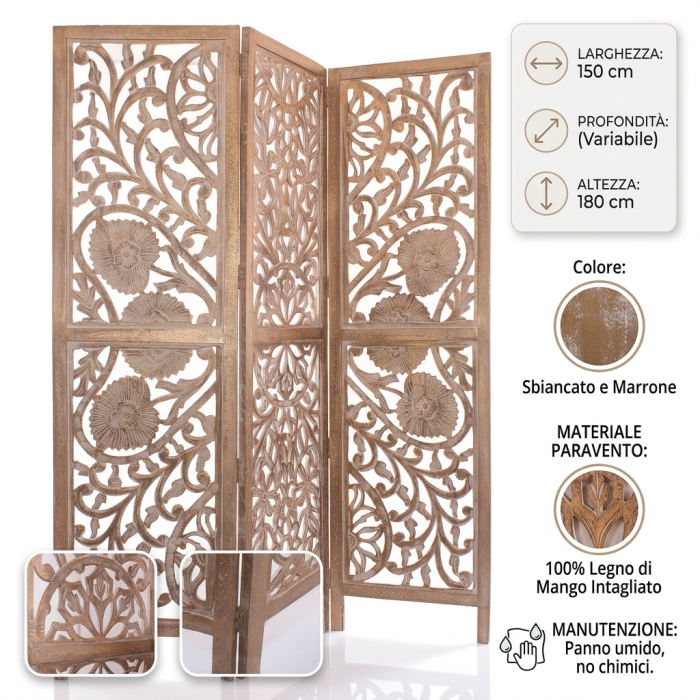 Paravento in mango - immagine 5