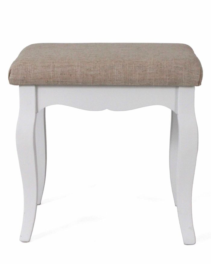 Sgabello imbottito in legno di pino ed mdf - immagine 2