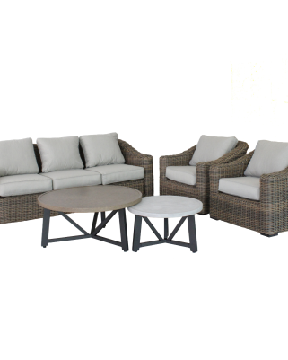 Salotto completo in polirattan King