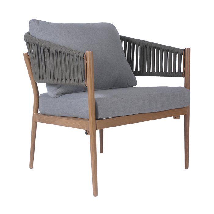 Salotto completo in alluminio e corda Raul - immagine 2