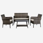 salotto relax completo in polirattan "Lory"