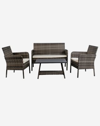 salotto relax completo in polirattan "Lory"