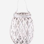 Lanterna grigia in vimini