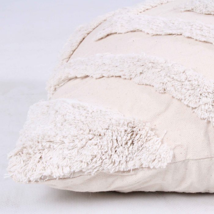 Cuscino quadrato in lino a rombi - immagine 3