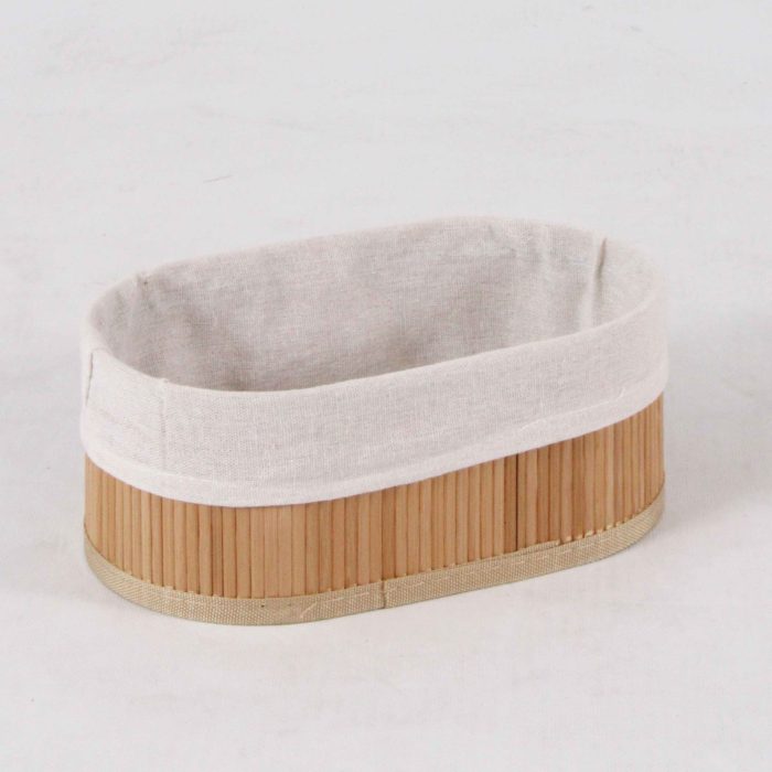 Set di 3 vaschette in bambù foderate - immagine 3