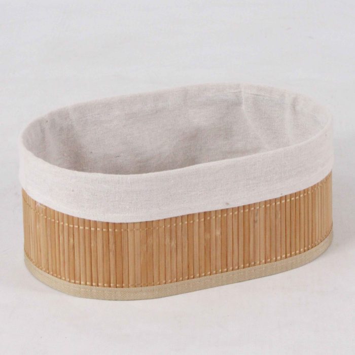 Set di 3 vaschette in bambù foderate - immagine 2