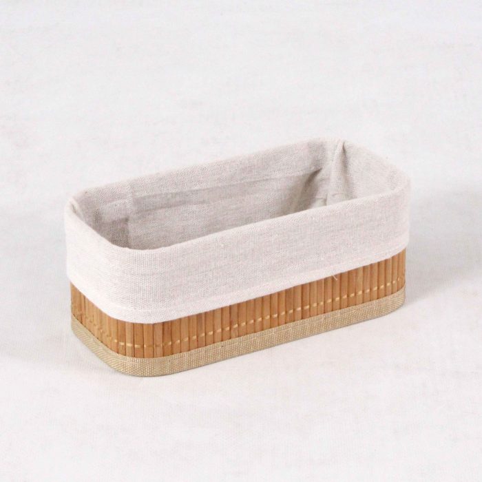 Set di 3 vaschette rettangolari in bambù naturale - immagine 4