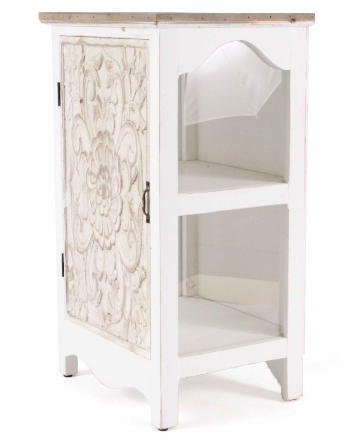 Comodino in abete intagliato - immagine 2