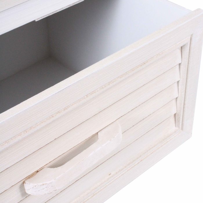 Cassettiera bianca in legno di pino - immagine 4