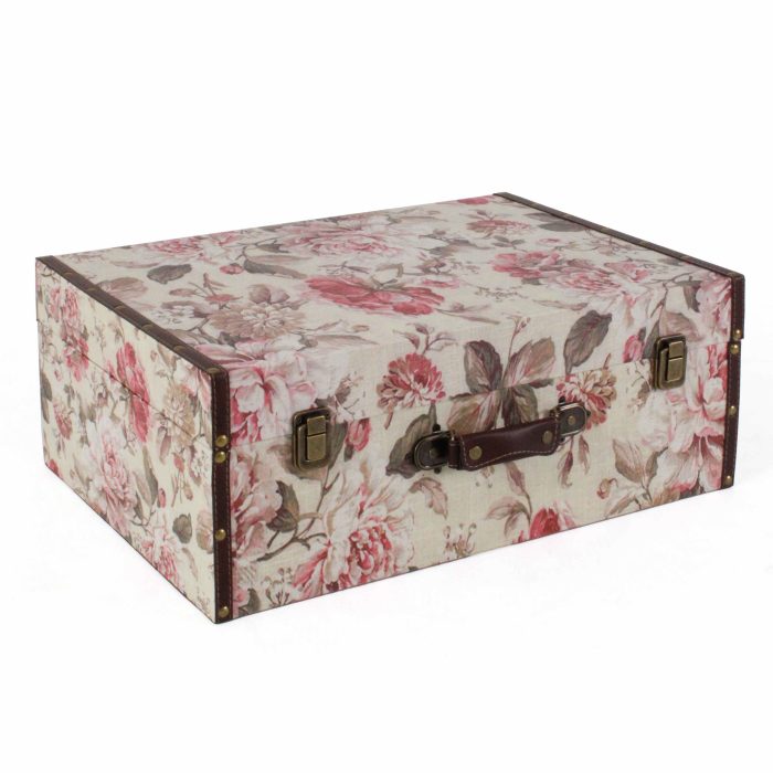 Set di 3 valigie decorative floreali - immagine 3