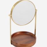 Specchio girevole con appoggio