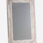 Specchio in abete sbiancato