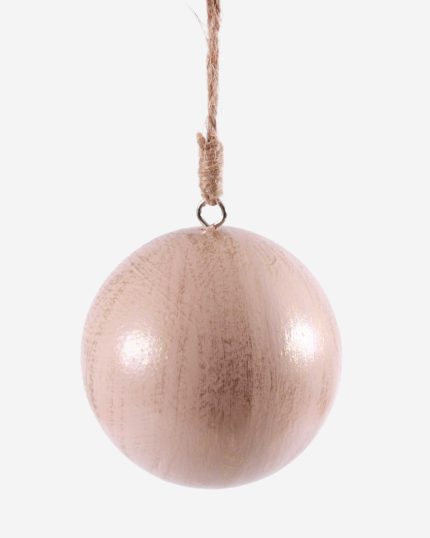 Pallina decorativa natalizia in legno mdf