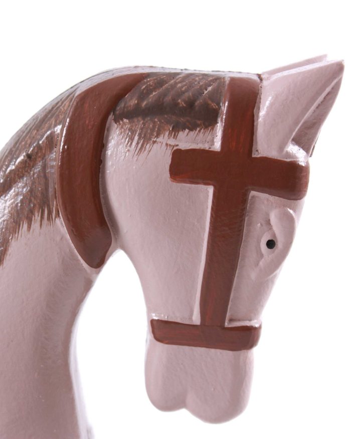 Cavallino a dondolo piccola decorazione giocattolo da collezione in mdf - immagine 2