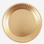 Vassoio rotondo dorato
