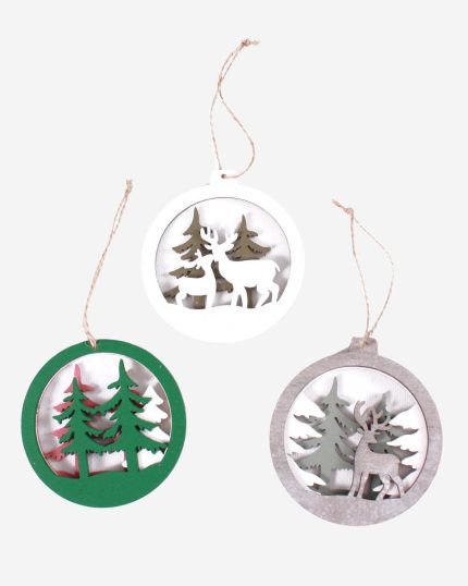 Confezione da 3 decorazioni natalizie