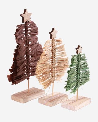 Alberi di natale decorativi di carta in confezione di 3