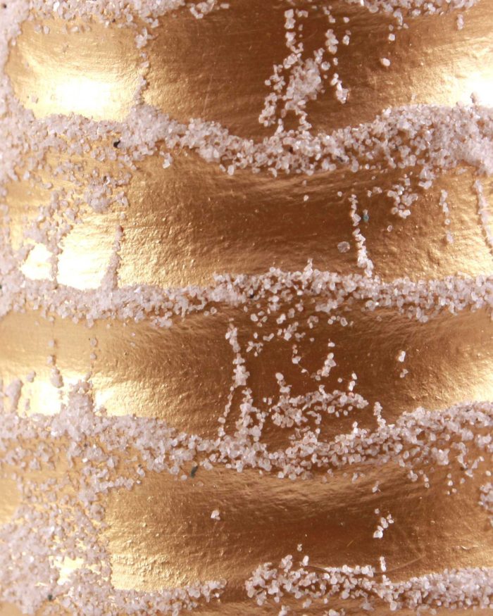 Albero di natale dorato in resina Ø10,5XH33 - immagine 3