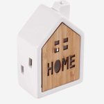 Decorazione casetta piccola in ceramica con Led