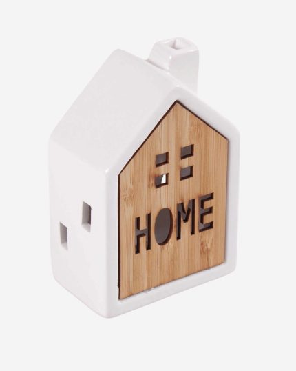 Casetta decorativa piccola in ceramica con Led