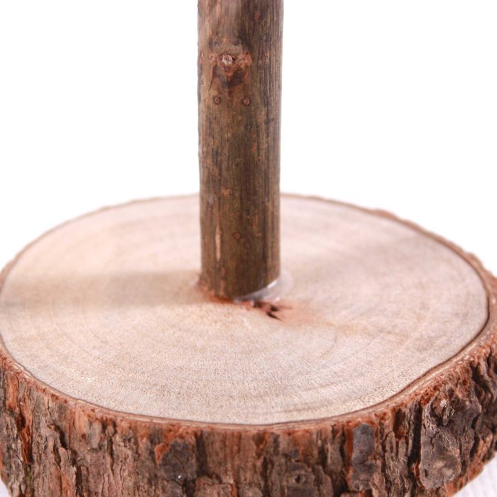 Albero di natale decorativo in peluche tortora - immagine 3