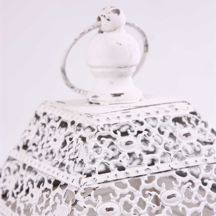 Lanterna bianca in legno di abete - immagine 2