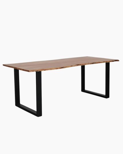 Tavolo da pranzo in legno di acacia e metallo Terzo 200x90