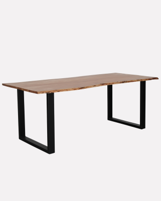 Tavolo da pranzo in legno di acacia e metallo Terzo 200x90